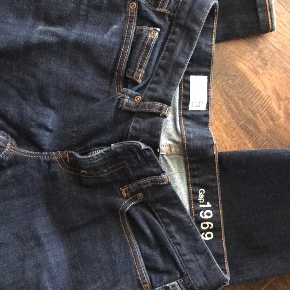 gap real straight jeans size 4